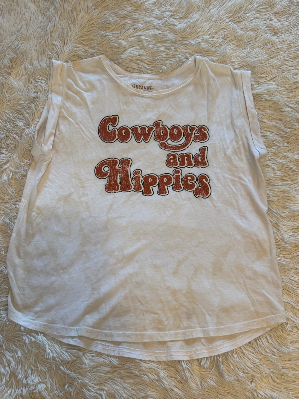 Shyanne White 'Cowboys and Hippies' Graphic Tank Top